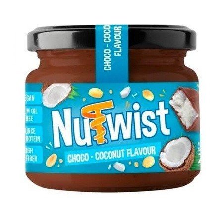 Nutwist - Krem orzechowy o smaku batonika czekoladowo-kokosowego z wiórkami kokosowymi 250g - NUTWIST