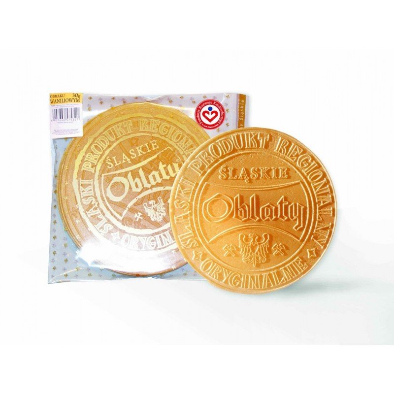 Oblaty waniliowe 30 g (SPRZEDAŻ NA OPAKOWANIA ZBIORCZE) - OBLATY ŚLĄSKIE