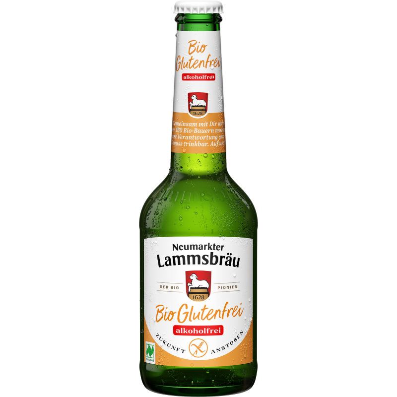PIWO BEZGLUTENOWE BEZALKOHOLOWE BIO 330 ml - NEUMARKTER LAMMSBRAU