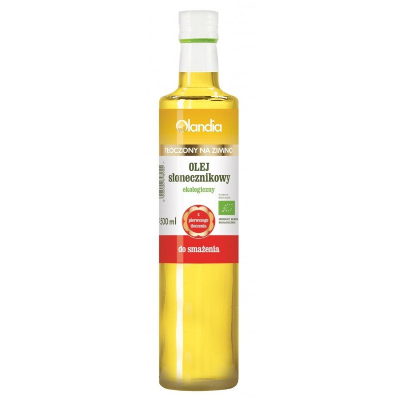 Olej słonecznikowy do smażenia  BIO 500 ml - OLANDIA