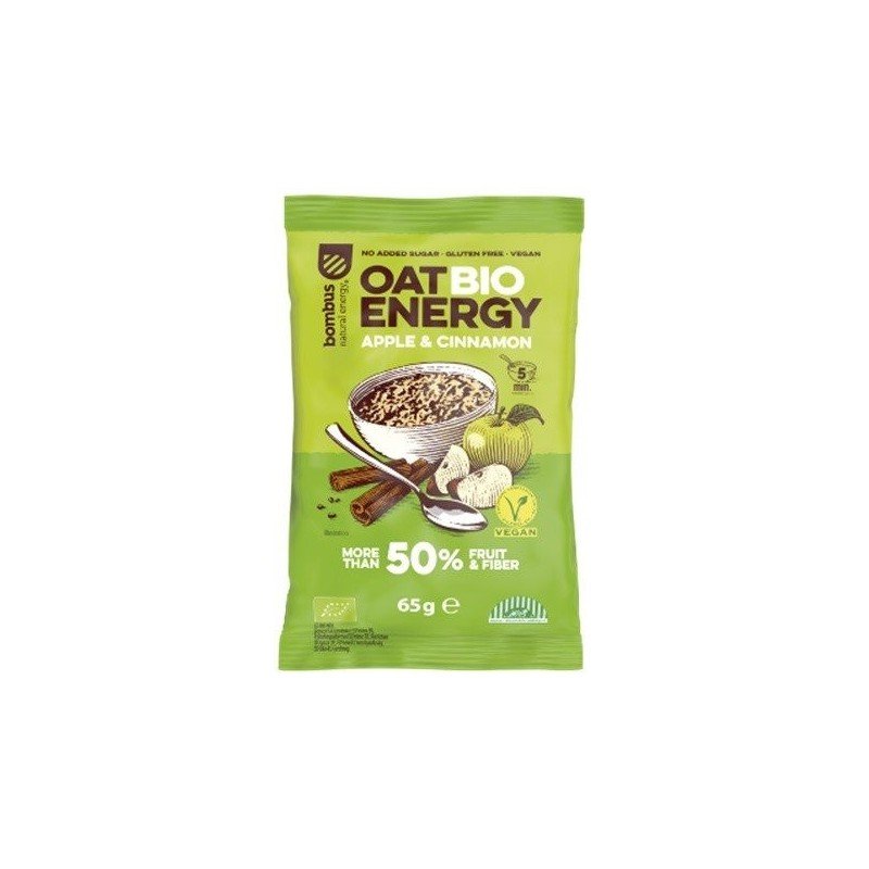 Owsianka jabłko- cynamon BEZGL. BIO 65 g - BOMBUS BIO