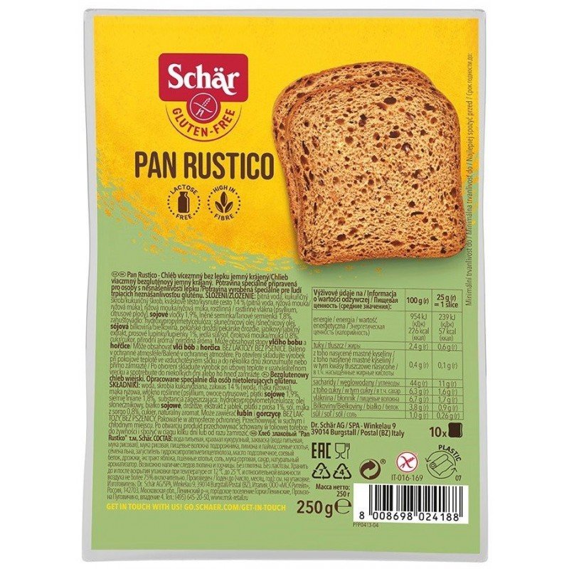 Pan Rustico- chleb wiejski BEZGL. 250 g - SCHAR