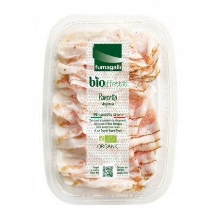 Pancetta- boczek wieprzowy dojrzewający w plastrach BIO 70 g - FUMAGALLI