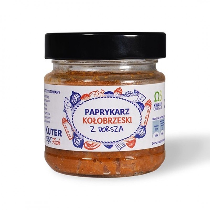 Paprykarz  Kołobrzeski z dorsza 155g - KUTERFISH