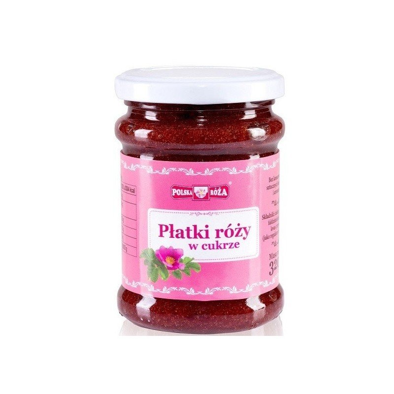 Płatki róży w cukrze 320 g - POLSKA RÓŻA