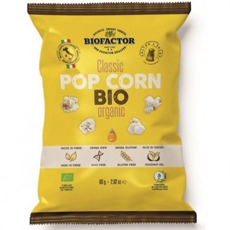 Popcorn solony BEZGL. BIO 80 g - BIOFACTOR