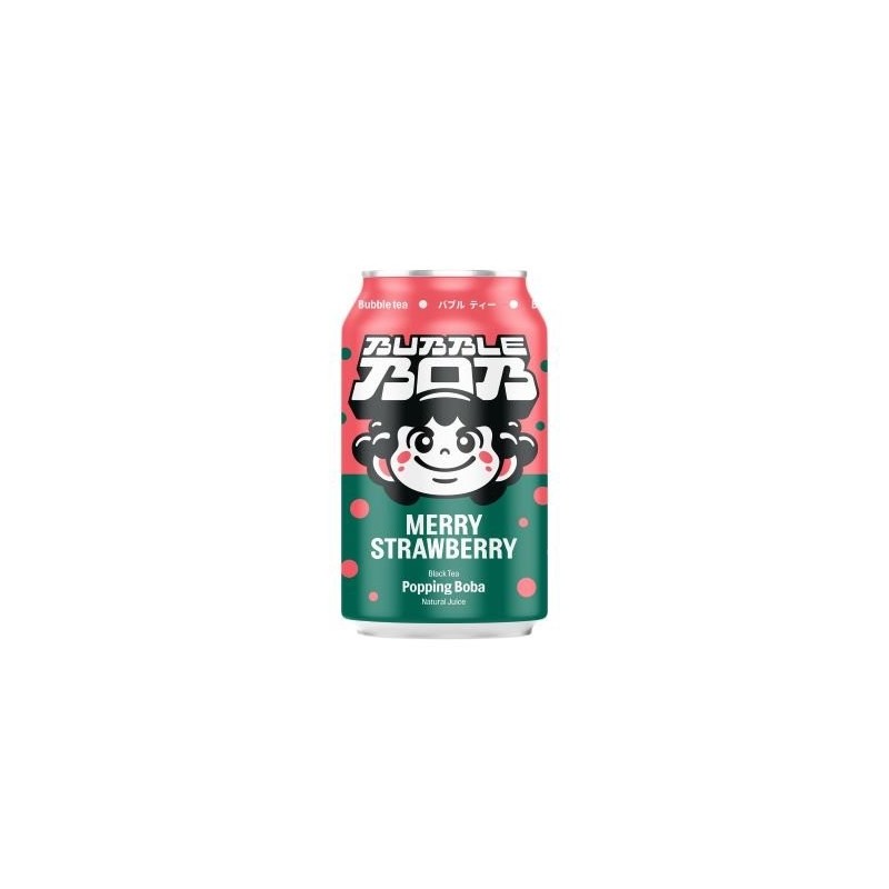 Popping Bubble Tea Truskawka 330ml - BUBBLE BOB