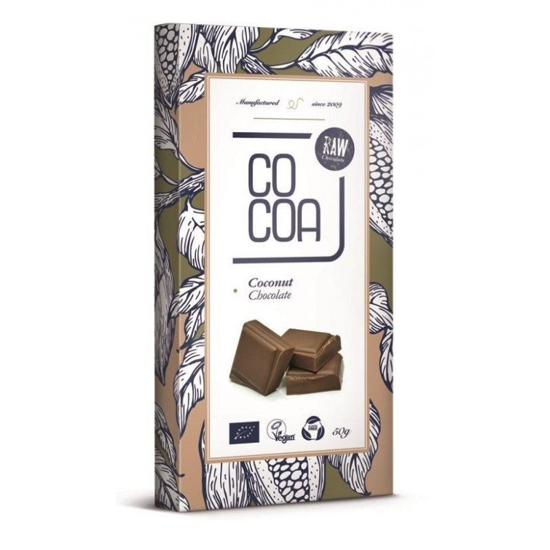 CZEKOLADA KOKOSOWA BIO 50 g - COCOA