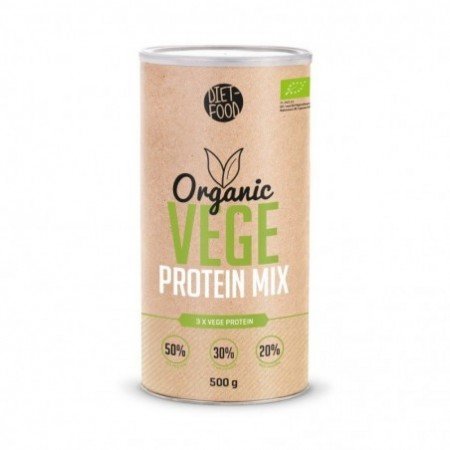 Proteina wegańska mix BIO 500 g - DIET FOOD