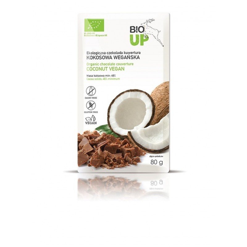Czekolada kokosowa wegańska  BIO 80 g