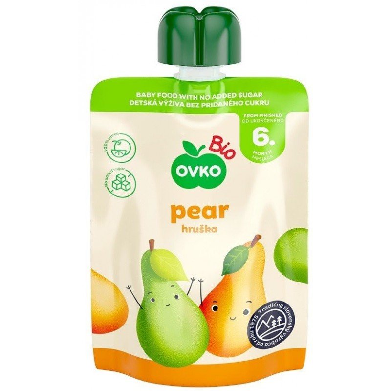 Przecier gruszkowy po 6 miesiącu życia BIO 90 g - OVKO