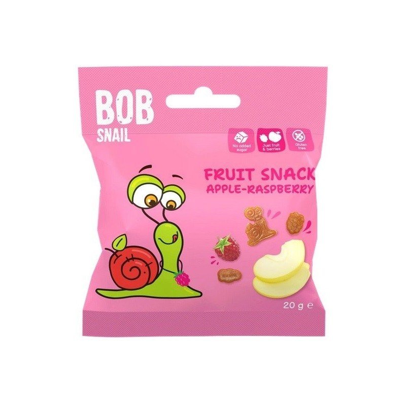 Przekąska jabłko malina 20g - BOB SNAIL