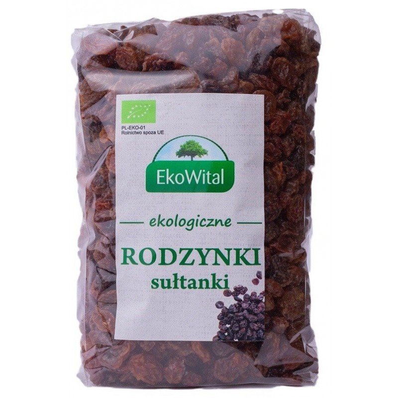 Rodzynki sułtanki BIO 500 g - EKOWITAL