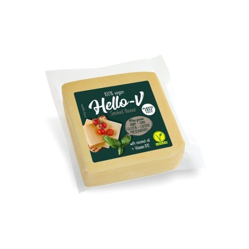 Roślinna alternatywa sera wędzonego- kostka 200 g - HELLO-V