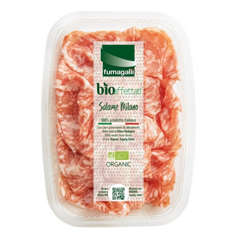 Salami milano- dojrzewające plastry BIO 70 g - FUMAGALLI