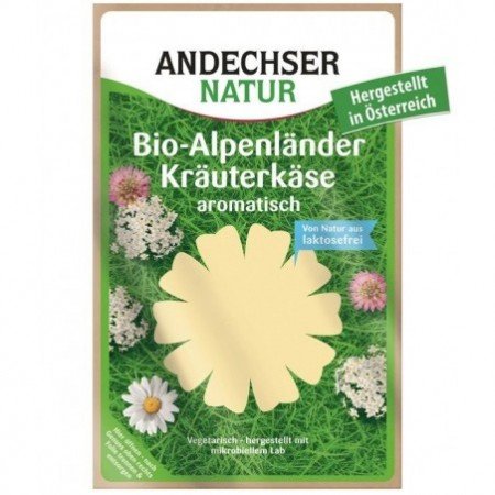 Ser alpejski z ziołami w plastrach 50% tł. BIO 150 g - ANDECHSER