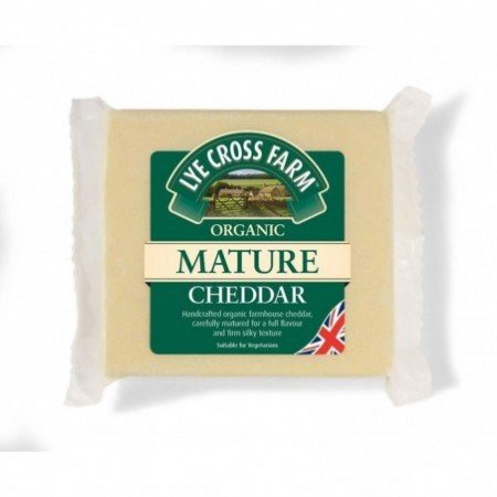 Ser Cheddar dojrzały, dojrzewający 9-12 miesięcy BIO 200 g - LYE CROSS FARM