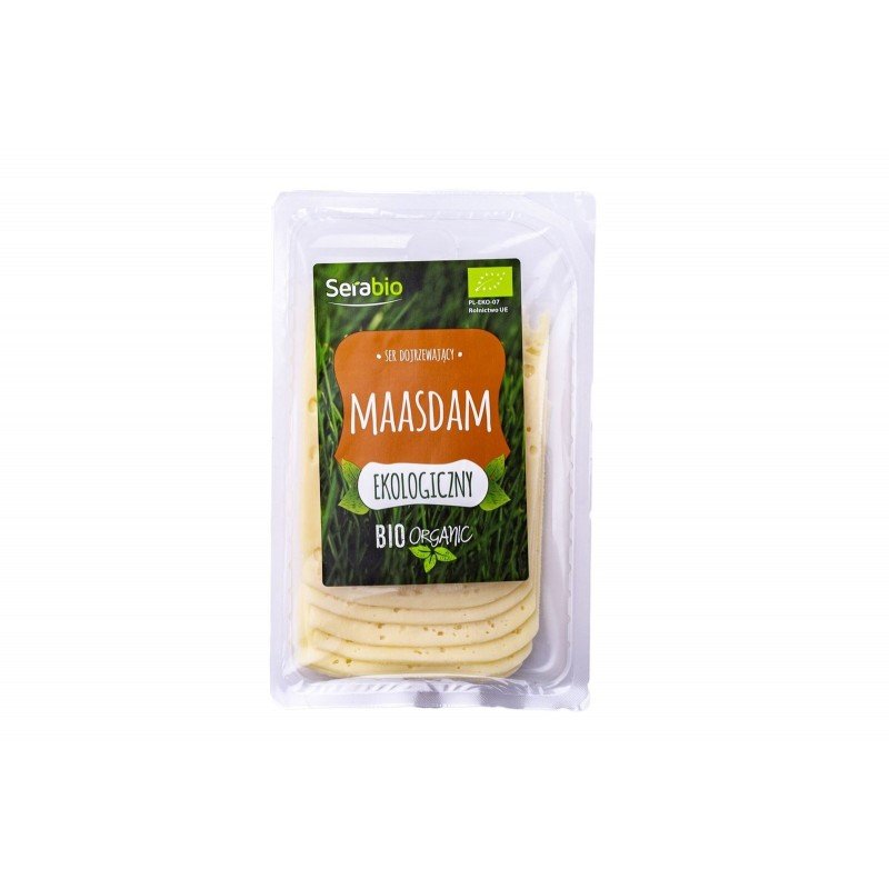 Ser dojrzewający Maasdam w plastrach BIO 125 g - SERABIO