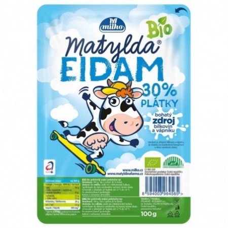 Ser edam w plastrach 30% tł. BIO 100 g - MATYLDA