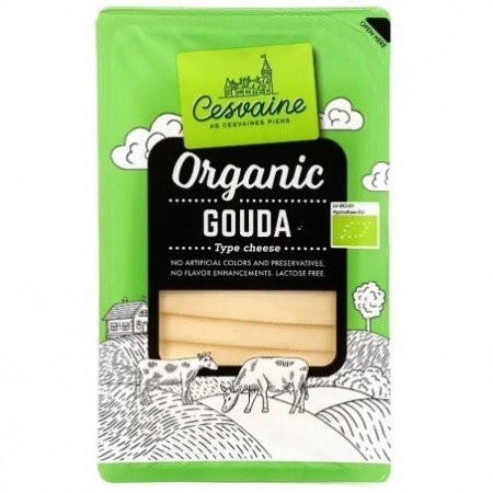 Ser gouda w plastrach BIO 125 g - CESVAINE