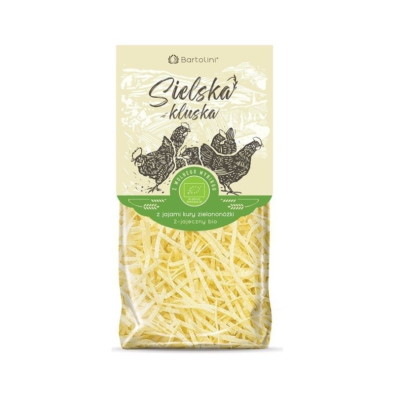 Sielska Kluska z jajami od kur zielononóżek krajanka BIO 250g - BARTOLINI