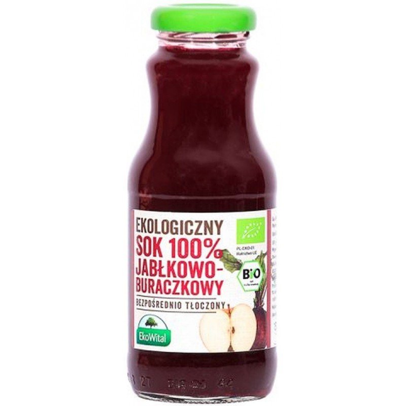 Sok jabłkowo-buraczkowy 100 % BIO 250 ml - EKOWITAL