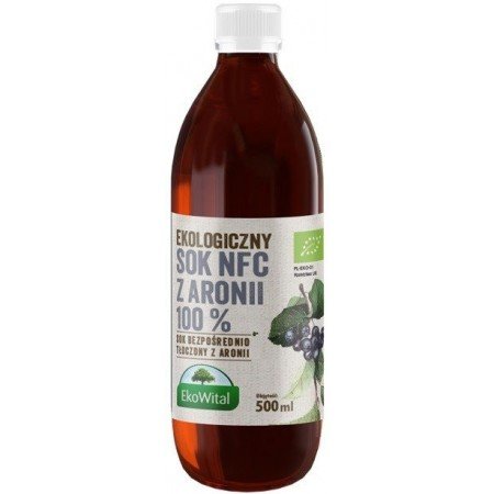 Sok z aronii BIO 100% 500ml - EKOWITAL