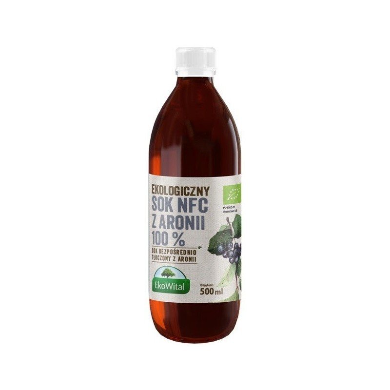 Sok z aronii BIO 100% 500ml - EKOWITAL