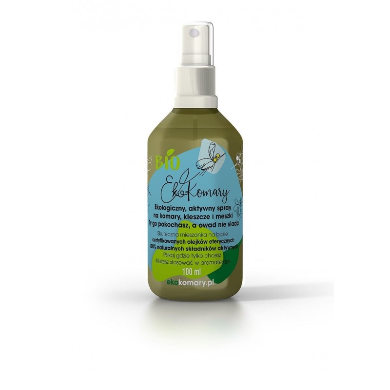 Spray na komary meszki kleszcze BIO 100 ml - EKO KOMARY