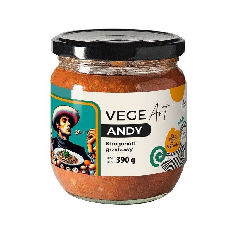 Strogonoff grzybowy z boczniakami i pieczarkami 390 g - VEGE ART