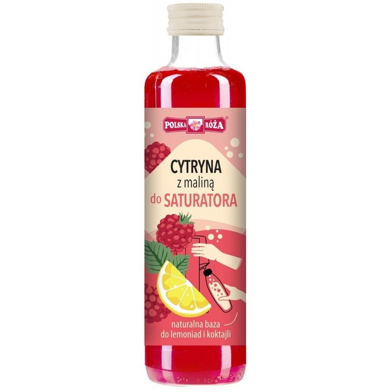 Syrop cytryna z maliną 250 ml - POLSKA RÓŻA