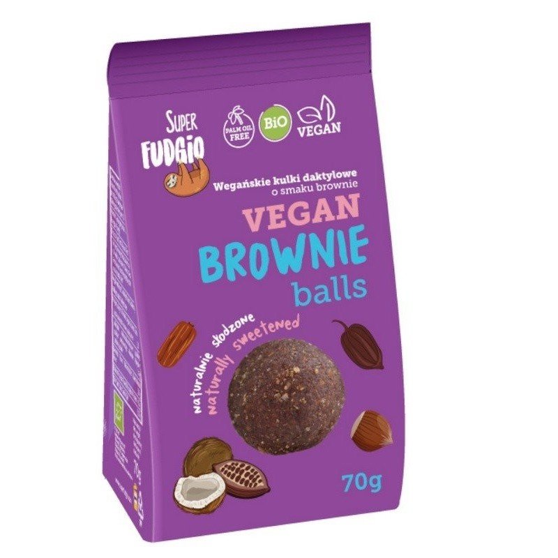 Kulki daktylowe o smaku brownie  BIO 70g