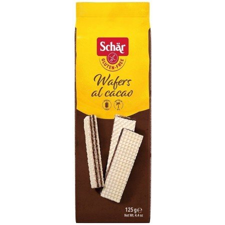 Wafers cacao-wafle z kremem kakaowym BEZGL. 125 g - SCHAR