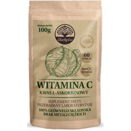 Witamina C z kapusty kwas L-askorbinowy 100g - SKARBY GAI