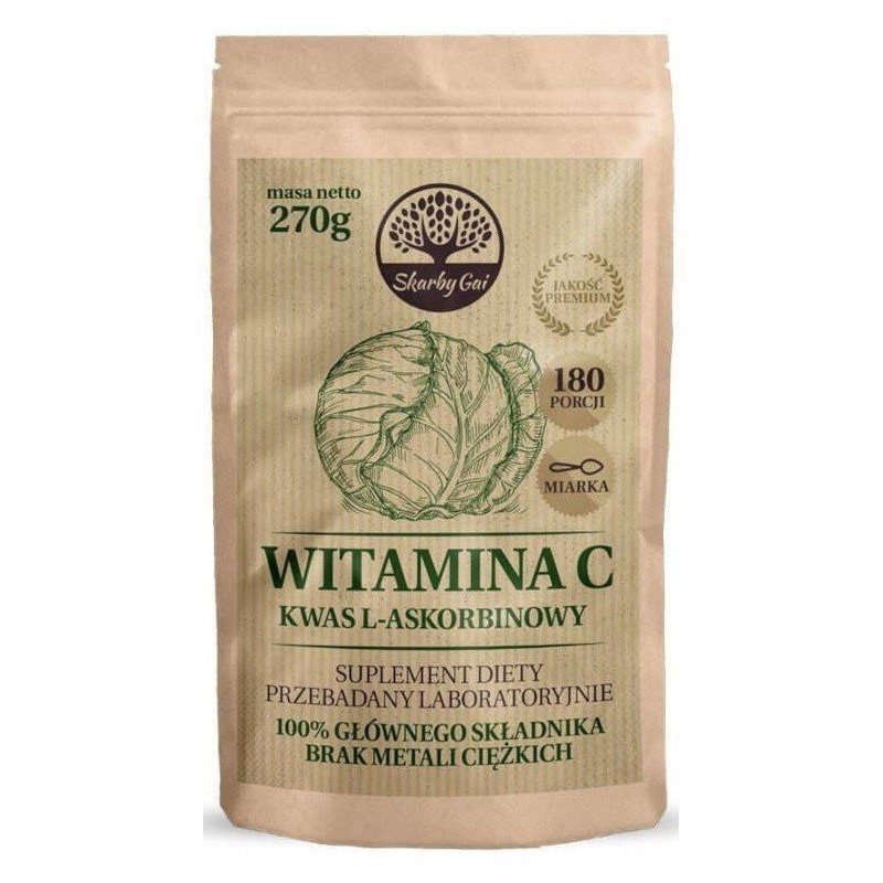 Witamina C z kapusty kwas L-askorbinowy 270 g - SKARBY GAI