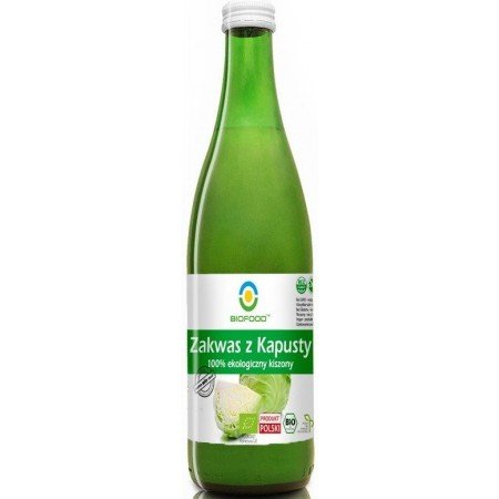 Zakwas z Kapusty 100% ekologiczny kiszony 0,5 l - BIOFOOD