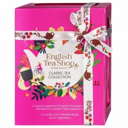 Zestaw herbatek Piramidki Różowe  (12x2) BIO 24 g - ENGLISH TEA SHOP