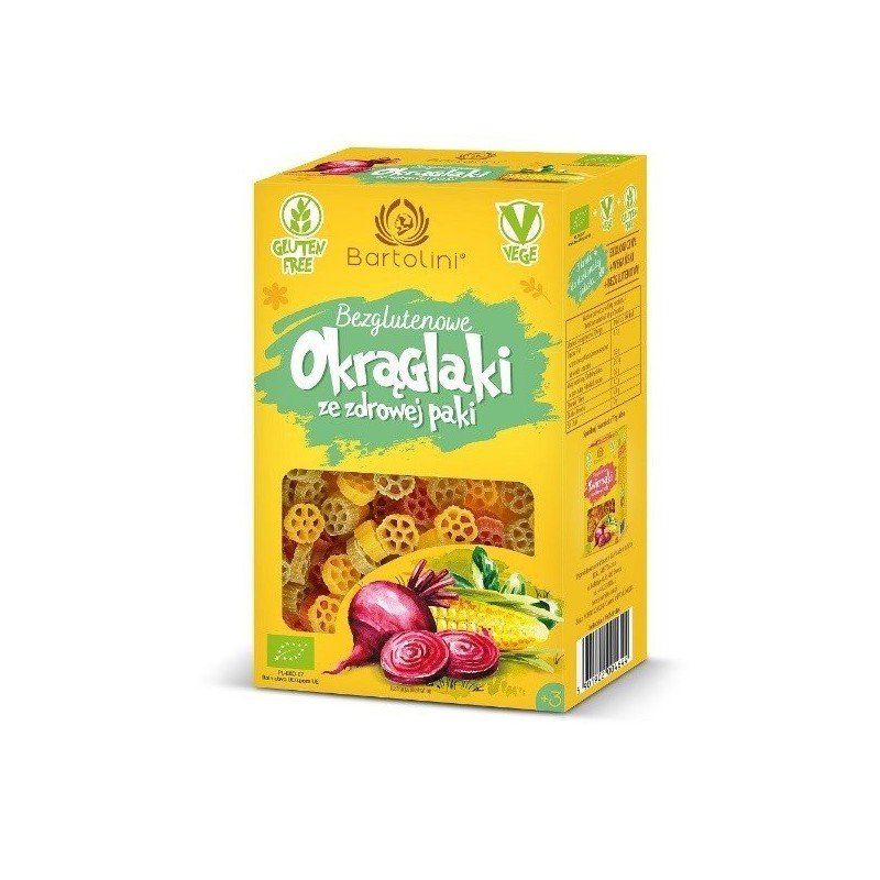 Makaron kukurydziano-ryżowy kółka kolorowe BEZGL. BIO 250g
