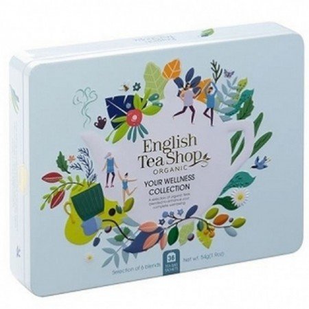 Zestaw herbatek Your Wellness Collection  w ozdobnej puszce BIO 54 g - ENGLISH TEA SHOP