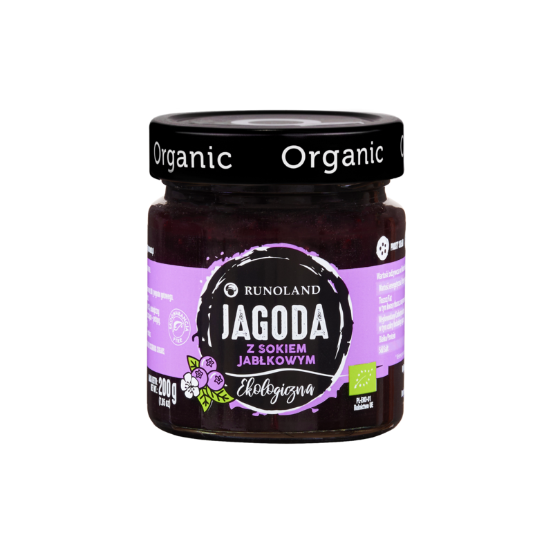 SŁODKA PRZEKĄSKA JAGODA BIO 200 g - RUNOLAND