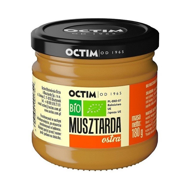 Musztarda ostra BIO 180 g