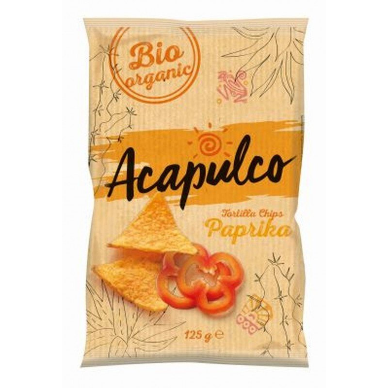 Nachosy o smaku paprykowym BIO 125 g