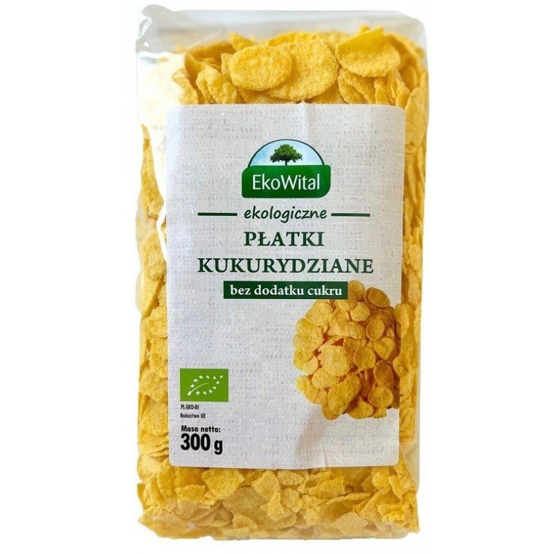 Płatki kukurydziane bez dodatku cukru BIO 300 g