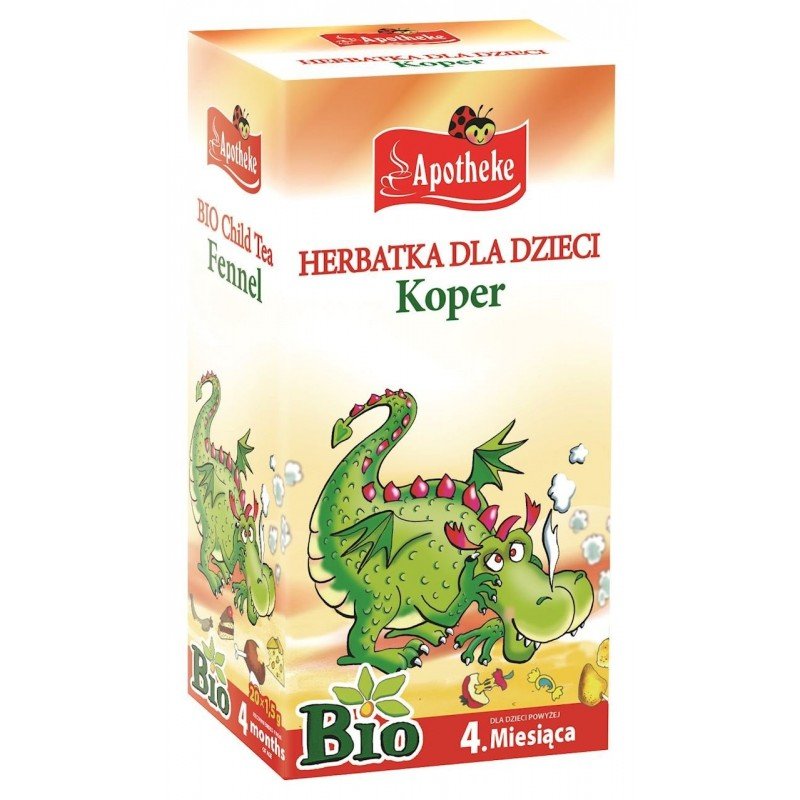 HERBATKA DLA DZIECI - KOPER PO 4 MIESIĄCU BIO (20 x 1,5 g) 30 g - APOTHEKE
