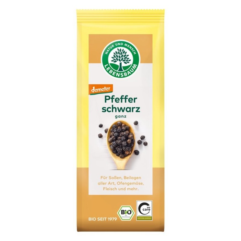 PIEPRZ CZARNY ZIARNISTY DEMETER BIO 50 g - LEBENSBAUM