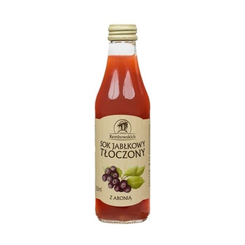 Sok jabłkowy tłoczony z aronią 250 ml