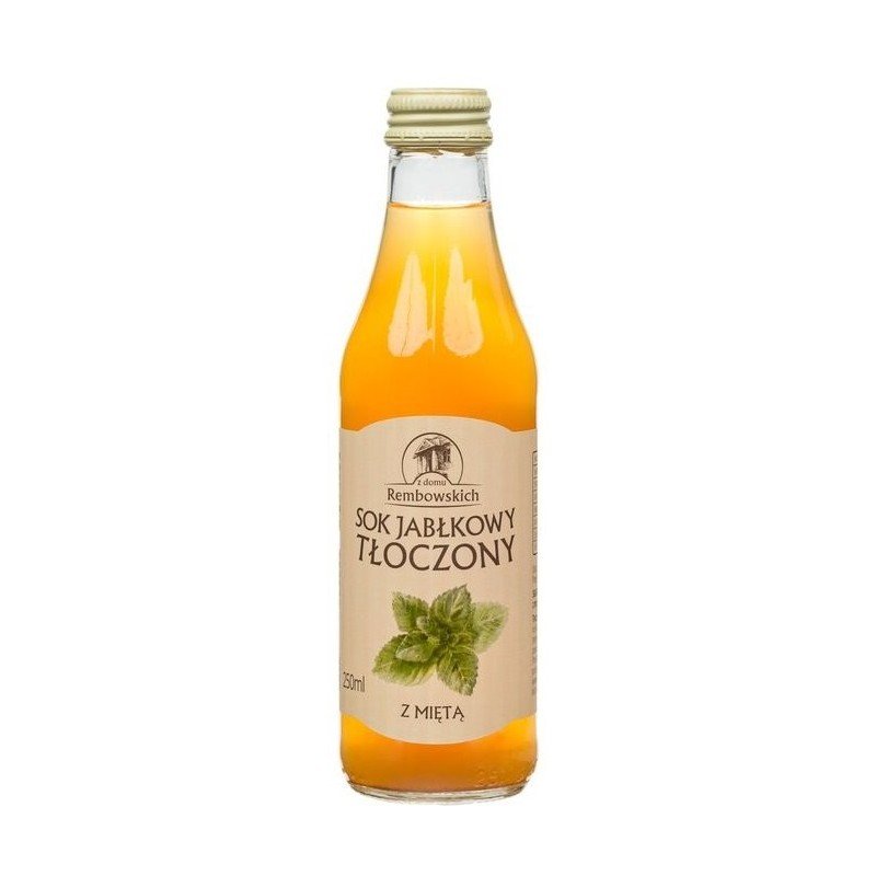 Sok jabłkowy tłoczony z miętą 250 ml