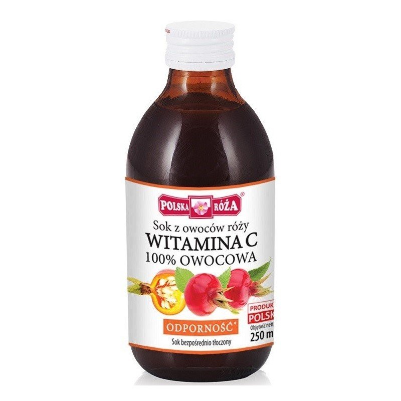Sok z owoców róży Witamina C 100  owoc. 250 ml
