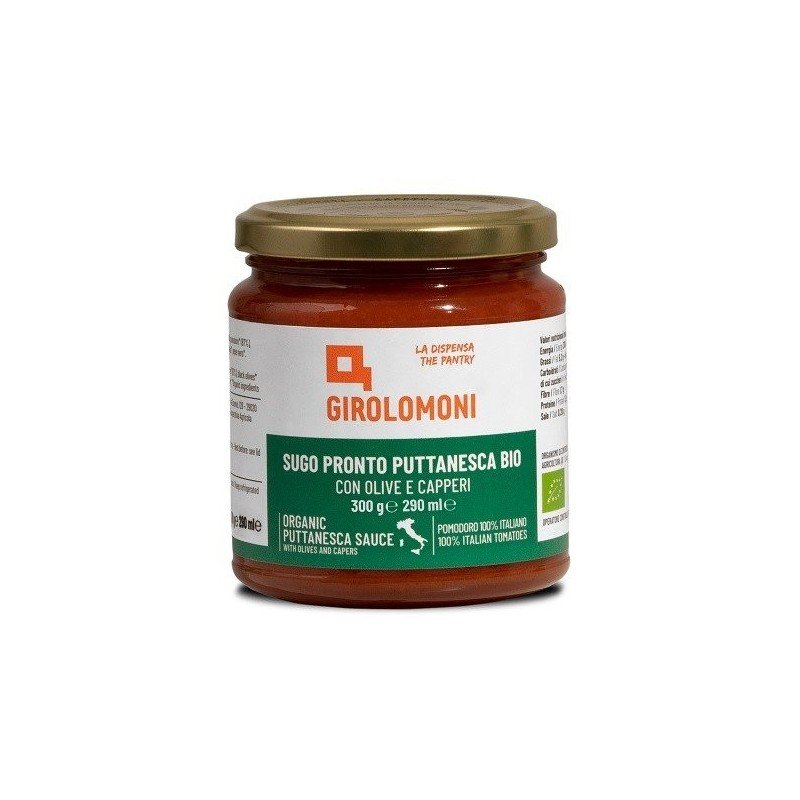 Sos pomidorowy puttanesca z oliwkami i kaparami BIO 300 g
