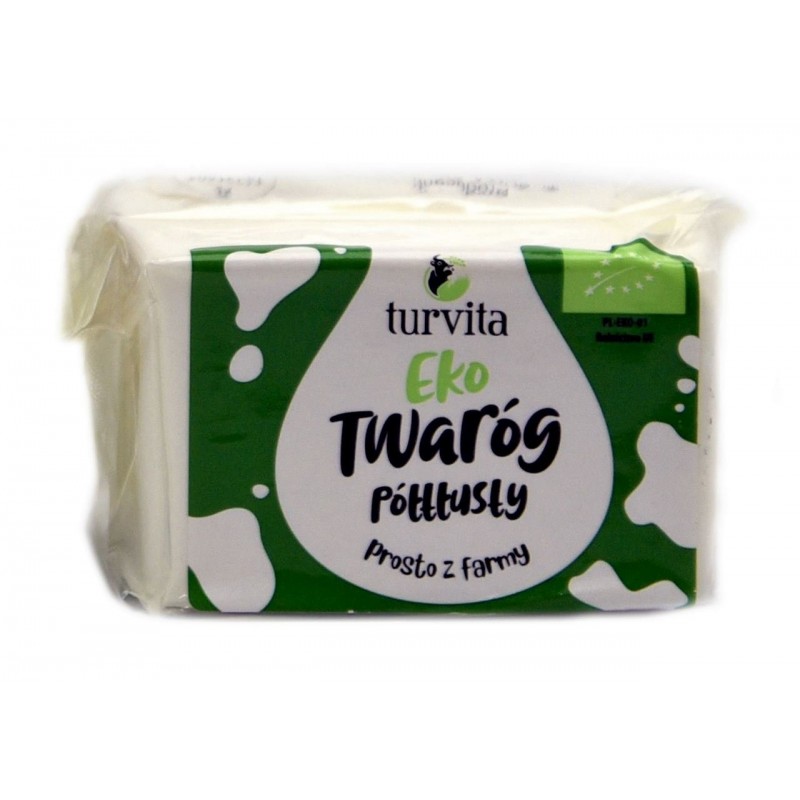 TWARÓG PÓŁTŁUSTY BIO (około 0,27 kg) - ŁEMKOWYNA